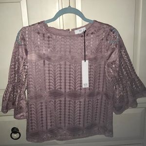 Lace detail top - never worn